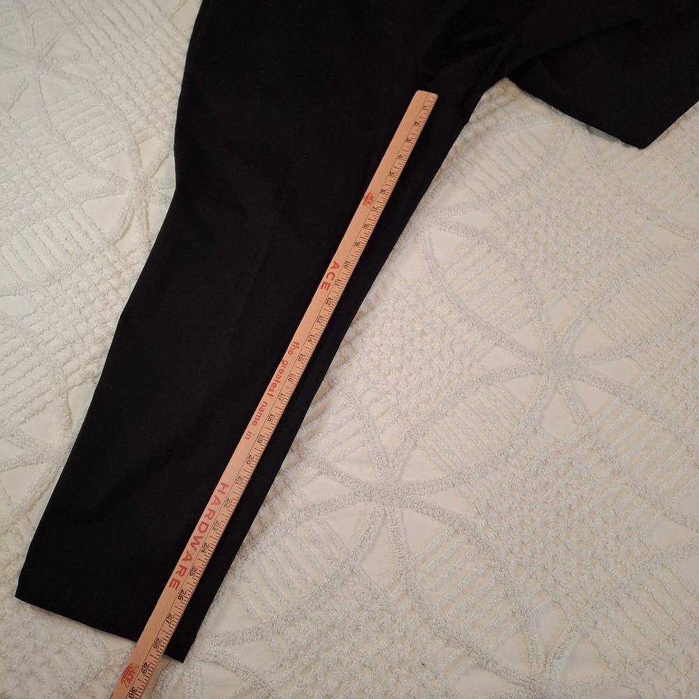 Talbots Women 20W Pants Black Side Zip Stretch Straight Leg Trousers - Picture 2 of 7
